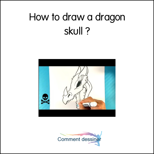 How to draw a dragon skull